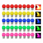 Färgad LED-lampa B22 3W - 40-pack