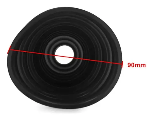 Uxcell 65/69/70/90mm Universal Svart Gummi CV-leddamanschett Dammskyddsskydd för Bil