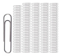 Små Gem av Papper för Ditt Skrivbord, Hållbara och Robusta Silverpläterade Mini Gem av Metall med Släta Ytor Förhindrar Repor, Elegant Idealisk Form