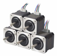 Nema 17 Stegmotor för DIY-projekt, Kort Höjd Liten Storlek Bipolär 1.65inx1.65inx Högt Vridmoment, Kompatibel med 3D-skrivare och CNC-maskiner