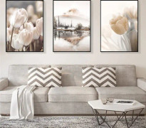 Premium affisch, set med 3 bilder, heminredning, utan bildram 30x45cm