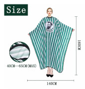 Frisörkappa för vuxna och barn med justerbart dolt spänne, icke-klibbigt hår, lätt att fästa
