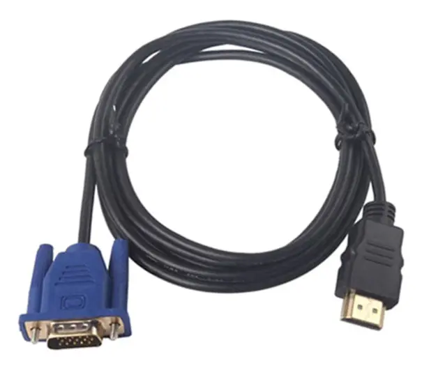 1,8/3/5/10m 1080p Hdmi till Vga 15-stifts hane kabeladapterledning för Hdtv Hd Lcd