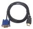 1,8/3/5/10m 1080p Hdmi till Vga 15-stifts hane kabeladapterledning för Hdtv Hd Lcd