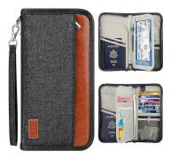 Numb Passportskydd, Passfodral Familjeresearrangör Med Rfid-blockerande Dokumentfodral Väska, Boardingkort, Pass, Kreditkort, Id, Bla