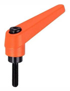 HALDER Justerbar spännarm Orange d1 = 14 mm / d2 = M6 / l1 = 12 mm - 24400.0131