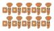 10 set läder sy på knappar stängningar läder tryckknappar sy på spänne för kappa jacka DIY läderhantverk