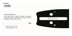 OREGON KEDJESÅGSGUIDE 168RNBK095 - 40CM - 16' - PITCH 325 - GAUGE 1,50 MM - 0,58 - 66 MESH