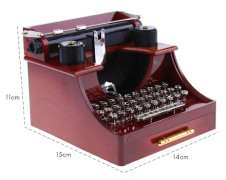 Retro Vintage Skrivmaskin Musikbox för Hemrumskontor