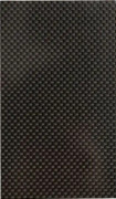 Kolfiberplatta Hårdhet Korrosionsbeständighet Blank Yta Kolfiberark Twill för Modell 75x125x0.5mm/3x4.9x0.04in