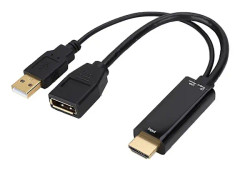 4K 10MB/S Multifunktionell HD-skärm HDMI till DP-omvandlare Adapterkabel