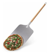 12 tums pizzaskal - Professionell autentisk matlagningsspatel - Högkvalitativ pizzaskal - Aluminium och trä pizzaskal