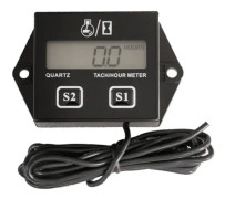 Motorcykel 2/4-takts motorvarvräknare Timräknare LCD-display Vattentät Bil Motorbåt Motorcykel Digital varvräknare