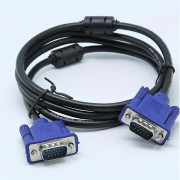 6 fot VGA-kabel - Förlängd längd, 1080P Full HD, hane till hane, HD15-kontakt för dator, PC, skärm, bärbar dator, TV, projektor och mer