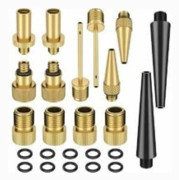 Adapter för cykelpump Kit adapter för ventil Cykelventil i ren koppar Bilventil Ingen luftläckage Ingen