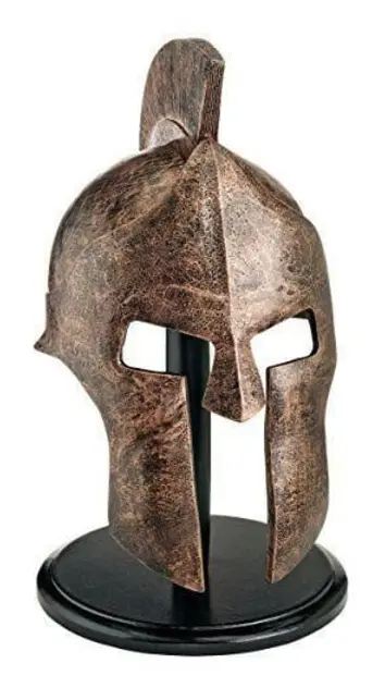 Design Toscano Spartan Greek Helmet Silver 12" x 9" x 16" - WJ4571
