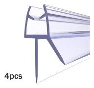 Reducerad 4st glas skärm PVC duschdörr tätningslist för botten enkel installation badrum