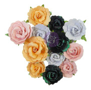 Pappersblommor Prima Marketing - Candy Corn - 12 st