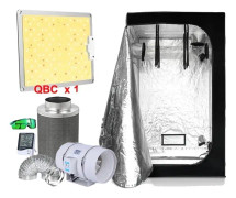 LED Växtlampa, Fullspektrum, Dimbar, Quantum Board-teknologi, QBC 50x50x100, INGEN fläkt