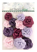 Pappersrosor Studio Light - Purples & Pink - 12 st