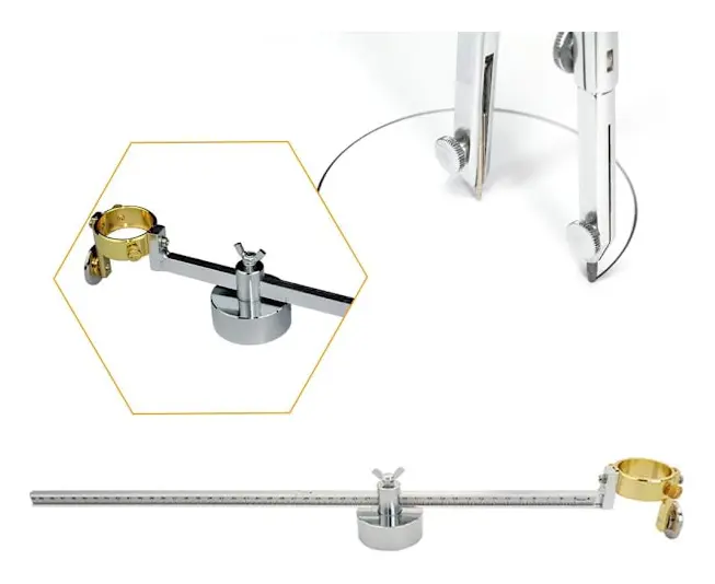 Magnetisk Bas Cirkelguide Kompass För Plasmaskärbrännare, Graderad Skala Rullguide Med Hög Säkerhetskoefficient, Användarvänlig Design För P80