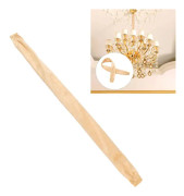 Kedjeskydd Dammsäker Trådflanelltyg 60cm Längd 5cm Bredd med Dragkedja för Skydd Beige