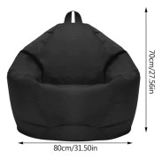 Svart Fashion The Lazy Sofa Chaise Den nya soffan The Lazy 70 x 80 cm (noir, en storlek) Lumten
