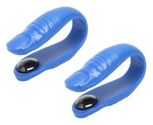 2 st Tiger Mouth Clip Säker Effektiv Akupressurpunktklämma Akupunktmassageklämma med Magneter för Migrän Yrsel Blå