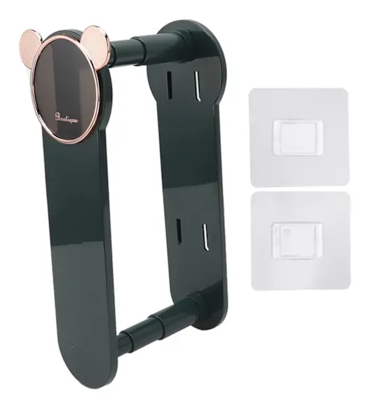 Klädhängare Förvaringsställ Multifunktionell Punch Free Hanger Krok Hemma Balkong Clip Hanger Collector Grön