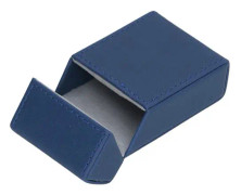 Cigarettbox i PU-läder, förvaringsbox för 20 cigaretter, blå