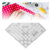 Rutnät Quilt Linjal Professionell Akryl Exakt Skala Hushåll Sömnad Linjal för DIY Sömnad Tillbehör