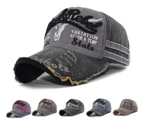 Cap Vintage keps i bomull Unisex Distressed Snapback Trucker Hat