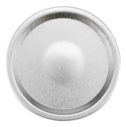 Delad glasburk konserveringslock runt livsmedelsförvaringslock kökstillbehör (10 st 70 mm silver cirkulär ring + lockplatta)