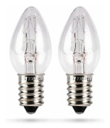 2-pack 7W E14-lampor - 7w-lampa för nattlampa, saltkristalllampa, saltstenslampa, saltlampa, symaskin, skyltfönster -