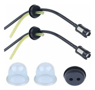 Bränsleledningsgenomföring, Kompatibel med Stihl Honda Trimmer WeedEater, Filter Primer Bulb Kit Ingår, Nöjdhetsgaranti, Pålitligt Paket