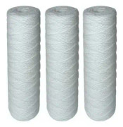 Spolade vattenfilterpatroner - Sedimentfiltrering upp till 25 mikron, universal storlek 10", paket med 3