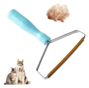 Hårborttagare för husdjur, Deep Cleaner Pro med avancerad multifunktionell kantdesign, för att ta bort envisa djurhår från soffor, mattor och filtar, blå