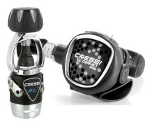 Cressi Regulator Set Xs Compact Pro Mc9sc Int Svart,Silver