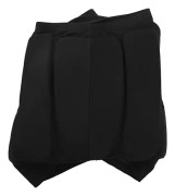 Skyddsshorts Nylon och EVA Hudvänliga Värmebeständiga Skyddsshorts för Cykling Skidsporter Svart XL