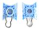 4-pack blå fönsterhissklämmor för Volvo 740 940 960 S80 Xc70 Xc90 V70 S60