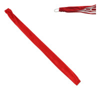 Kedjeskydd Dammsäker Trådflanellduk 60 cm Längd 5 cm Bredd med Dragkedja för Skydd Röd