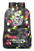 Graffiti Real Madrid Uefa Champions League axelväska fläkt ryggsäck student skolväska förvaringsväska - 47CMX31CMX18CM 2