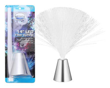 Färgglad LED-fiberoptisk lampa med färgväxling, batteridriven LED-fiberlampa, stämningsbelysning, nattlampa för bröllop, jul, fest, semester, utan batteri