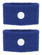 1 par anti-illamående armband reseband mot åksjuka för resor flygplan buss (blå)