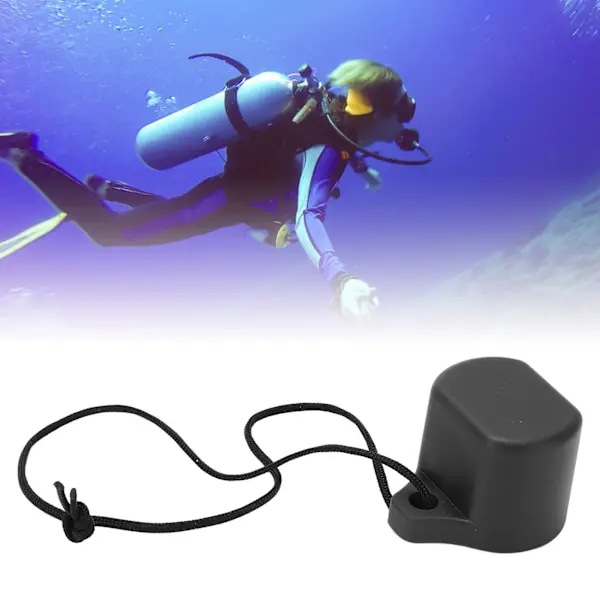 Skyddande ventilkåpa för dykflaska, praktisk, flera alternativ, lätt, bärbar, silikonskyddskåpa för dykflaska, svart