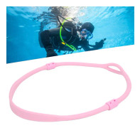 Dykarregulator Halsband Rosa Scuba Diving Andra Steget Hög Elasticitet Silikon Halsband Andningsregulator 80CM