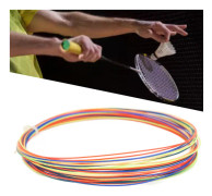 Badmintonsträng 10m/32.8ft 0.70mm/0.03in Flerfärgad Hållbar Ersättnings Badminton Racketsträng för Badminton Racket