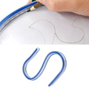 1 st flexibel plastkurva linjal ritverktyg ritverktyg hantverksmaterial (30 cm)