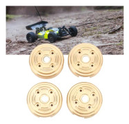 4 st RC mässingshjulvikter fram och bak axelhjulnav motvikt uppgraderade delar för FMS FCX24 1/24 RC bil gyllene