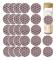 Round Matches, Phosphorus Paper, Self-Adhesive, Can Be Pasted